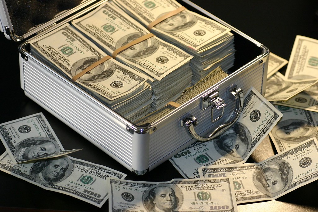 bundle of dollar money
